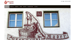 Desktop Screenshot of brennerei-mader.at